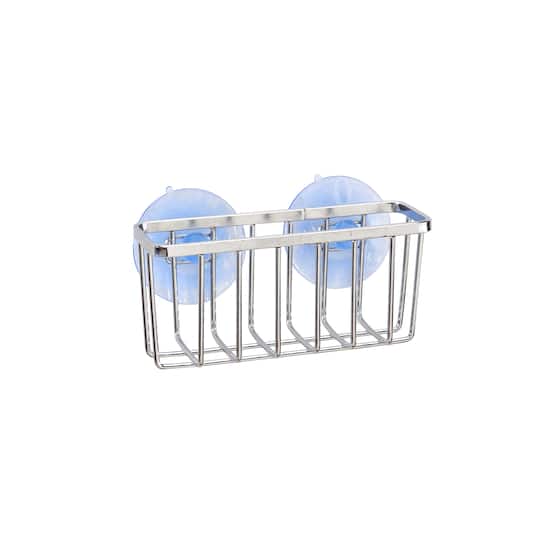 Kitchen Details Chrome Suction Cups Sponge Holder